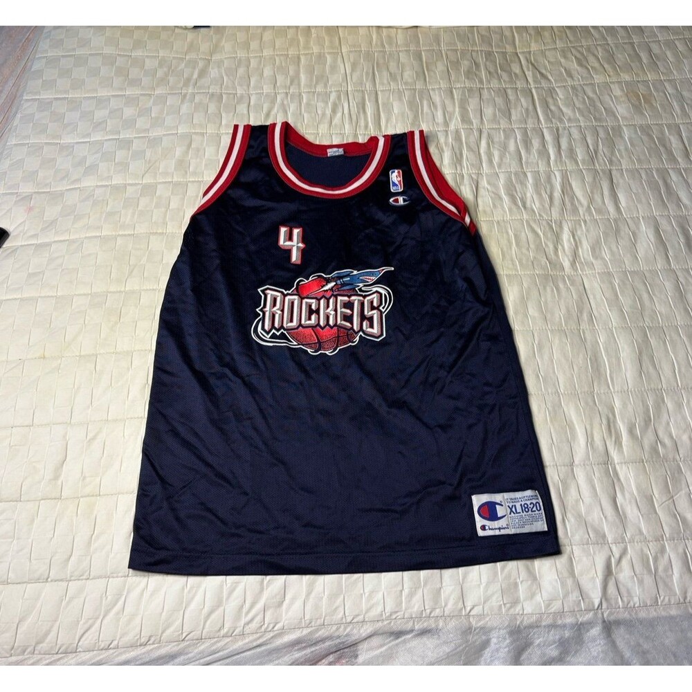 Vintage 90s Houston Rockets Charles Barkley Champion #4 Jersey Size XL 18-20